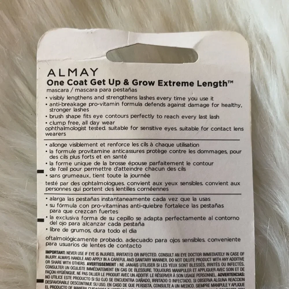 Almay One Coat Extreme Length Mascara Black